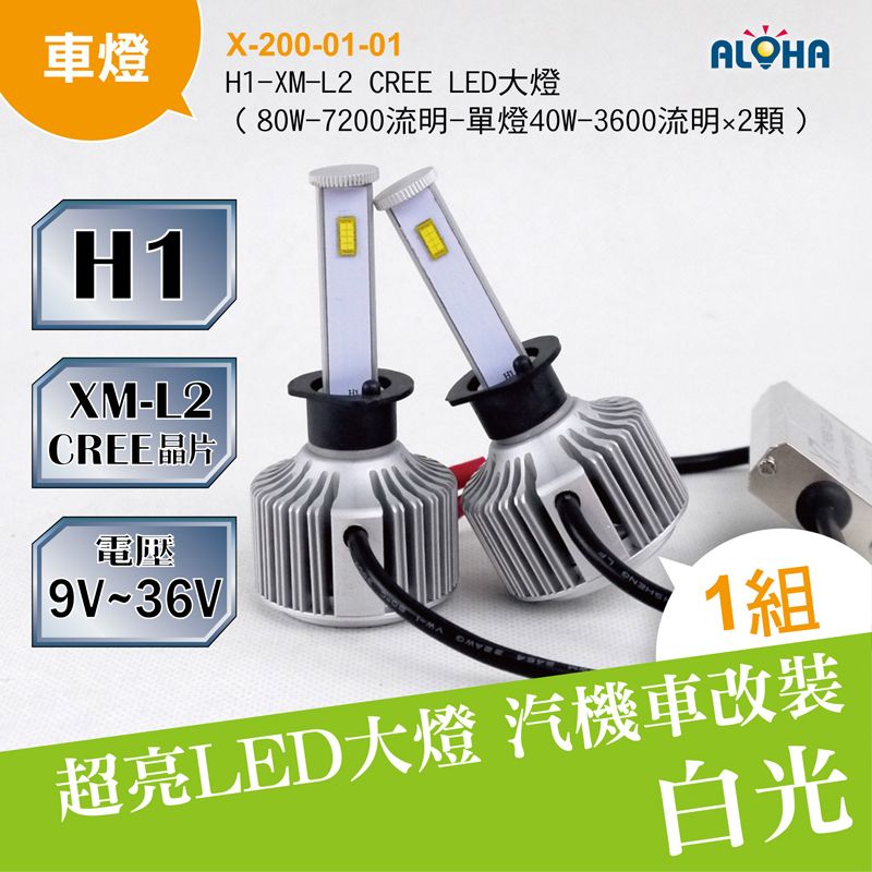 H1-XM-L2 CREE LED大燈